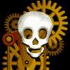 rotating skull