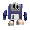 walking floppy disk